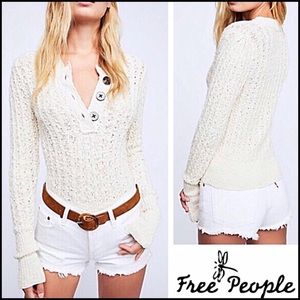 Free People All My Friends Henley size L